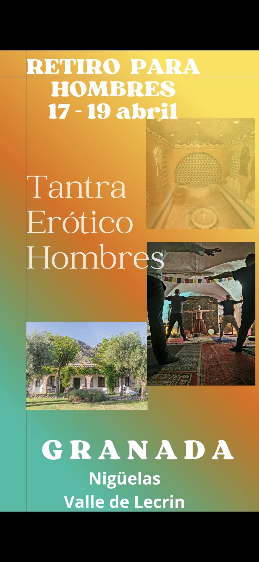 RETIRO TANTRA ERÓTICO PARA HOMBRES GRANADA